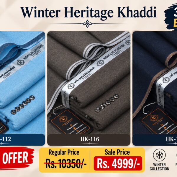 Pack Of 3 Heritage Khaddi | KK-502